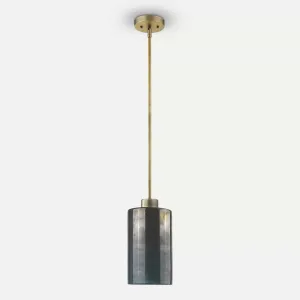 Monet 1-Light Modern Brass Pendant