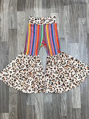 Serape Printed Bell Bottoms With Extra Flare