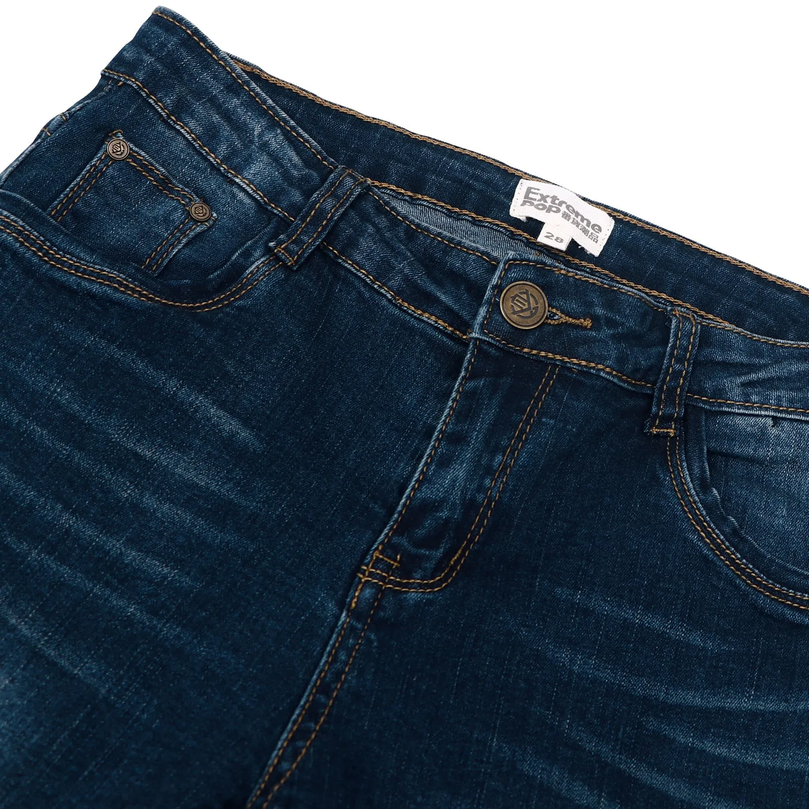 Skinny Distressed Blue Jeans