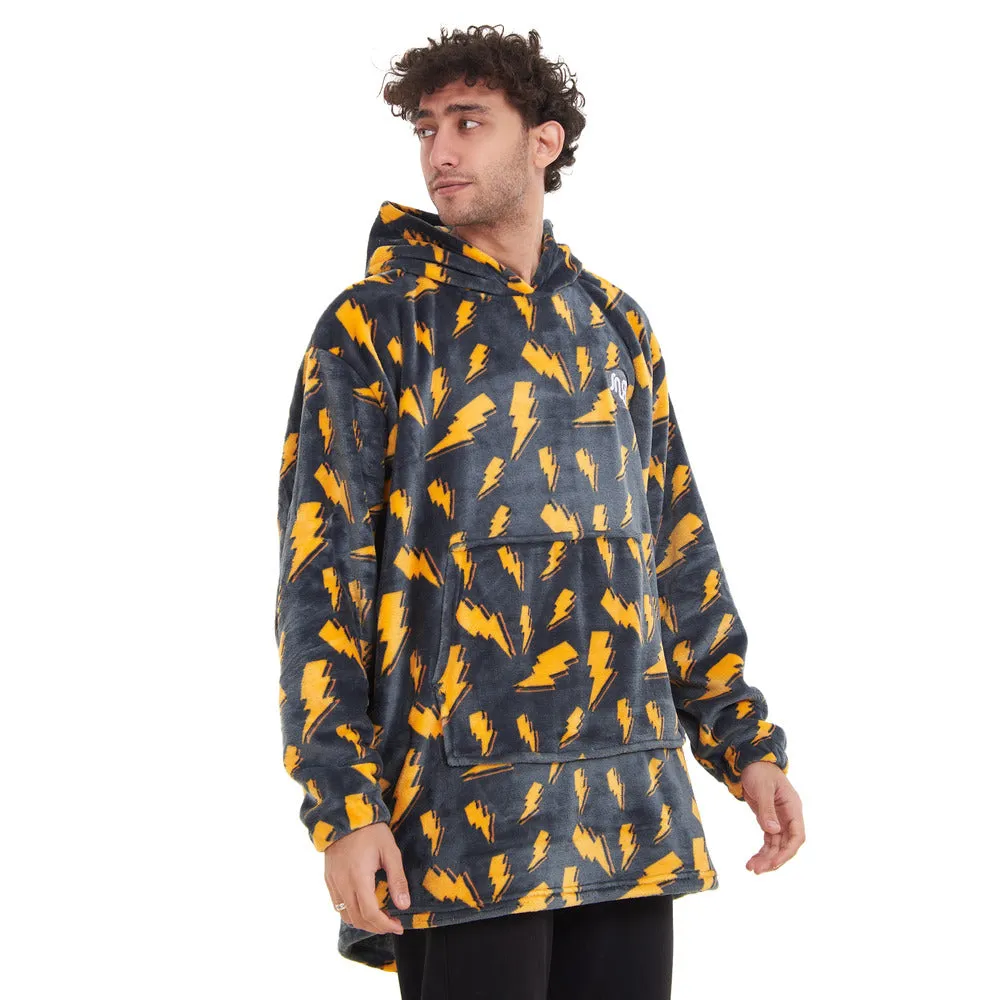 Snuggs Blanket Hoodie Dark Grey Bolt