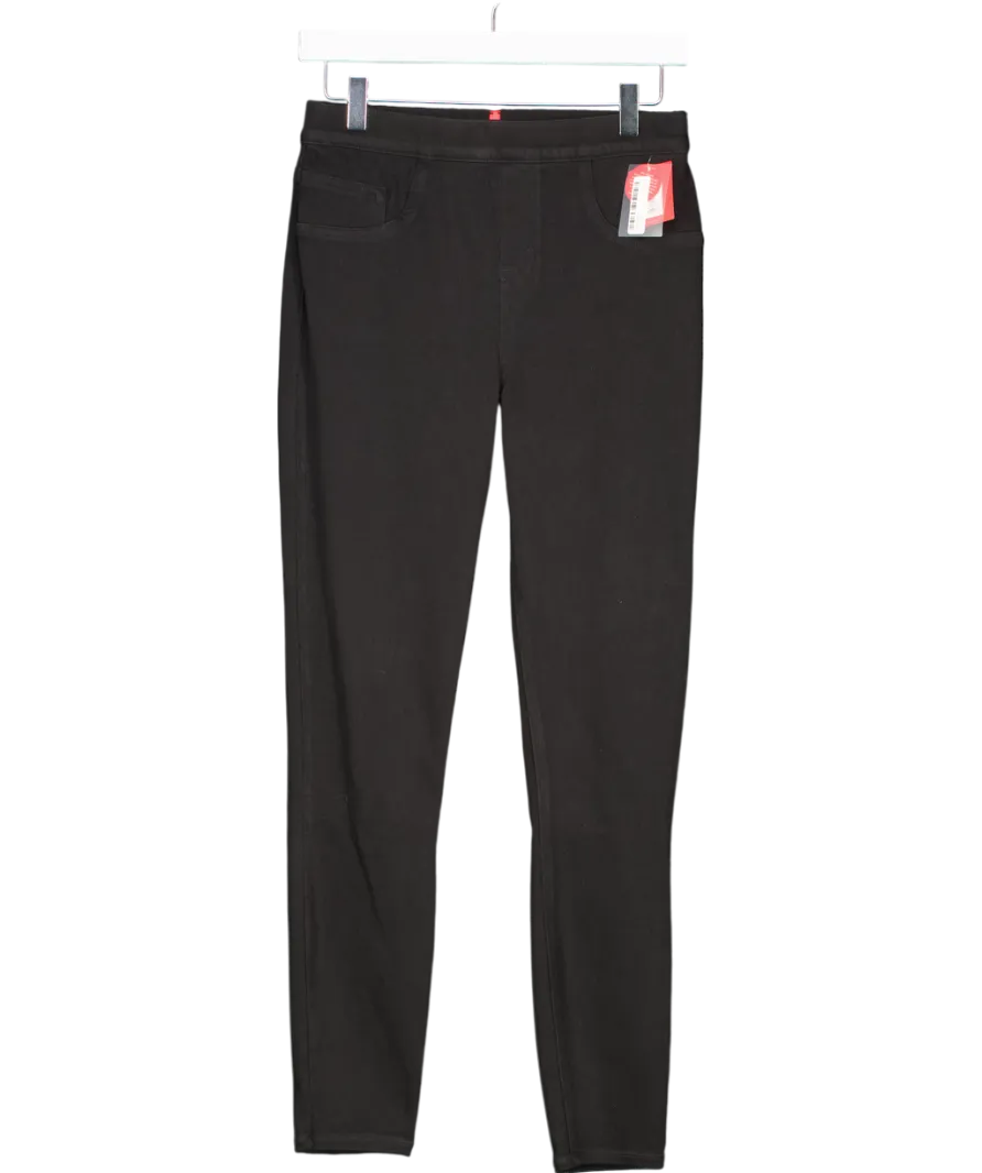 Spanx Black Clean Denim skinny high-rise stretch-denim jeans UK 12