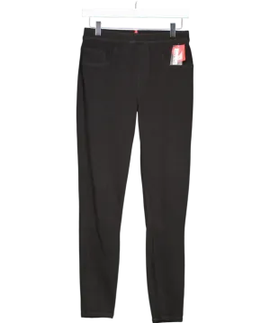Spanx Black Clean Denim skinny high-rise stretch-denim jeans UK 12