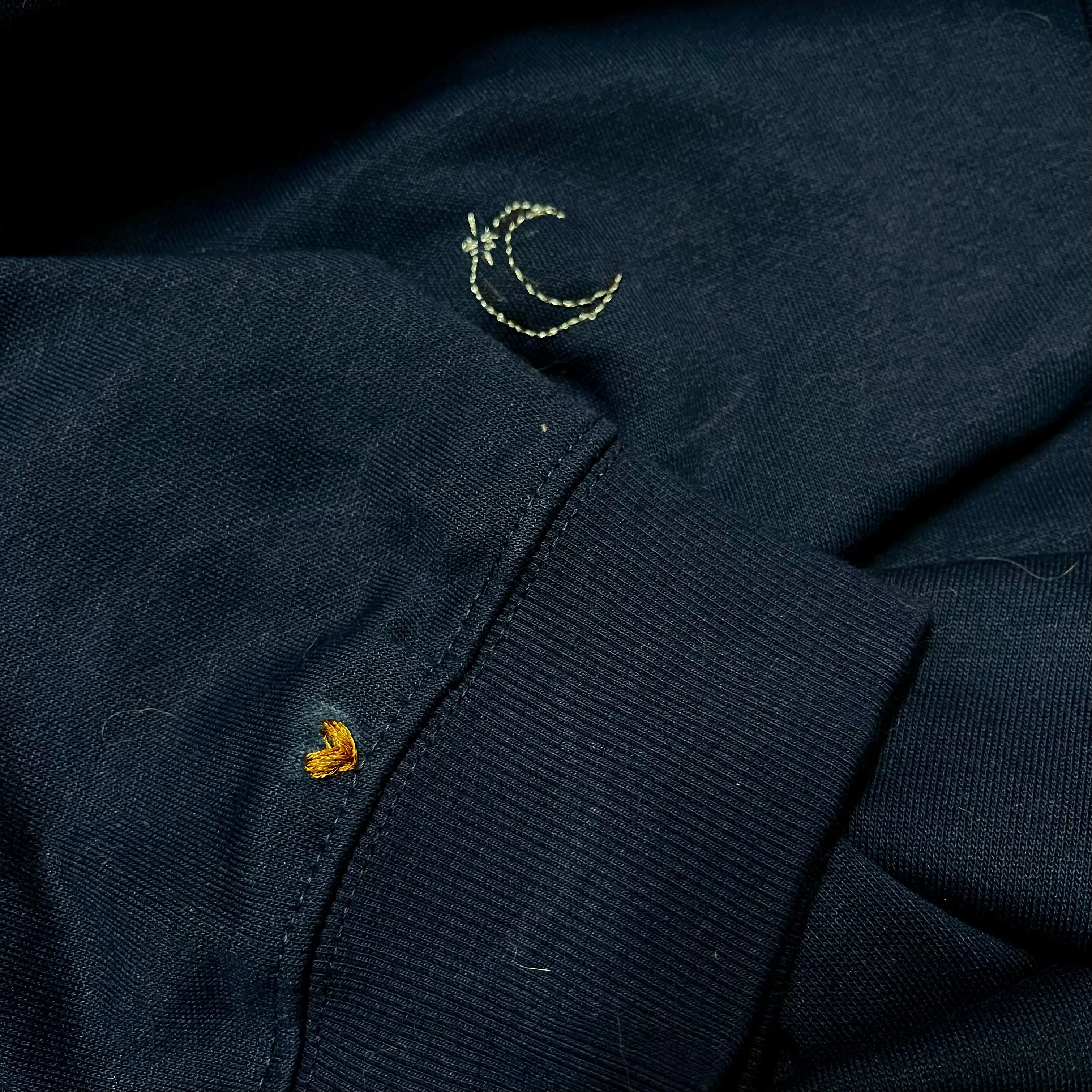 Sun & Moon Hand Embroidered Couple Hoodies