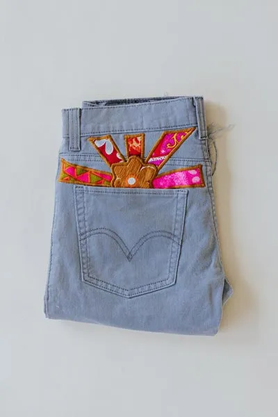 Sun Pocket Upcycled Levi's Shorts - #3