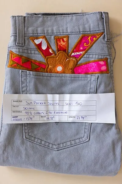 Sun Pocket Upcycled Levi's Shorts - #3