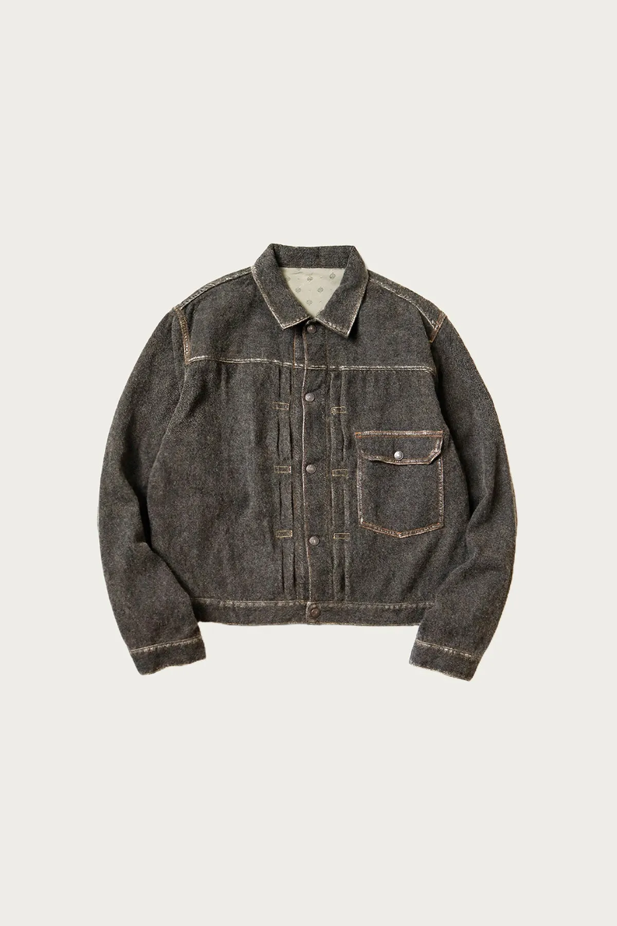 Twill Aging-Wool 1st JKT - Faded Charcoal