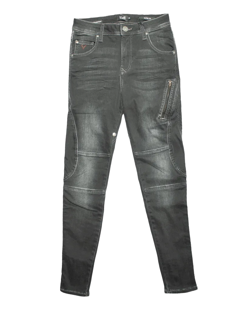 Vialli Luca Ultra Fit Char Black Jean
