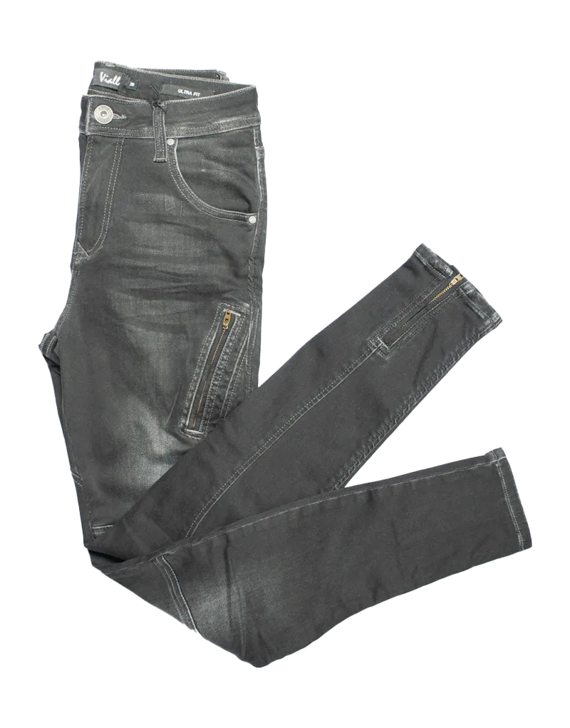 Vialli Luca Ultra Fit Char Black Jean