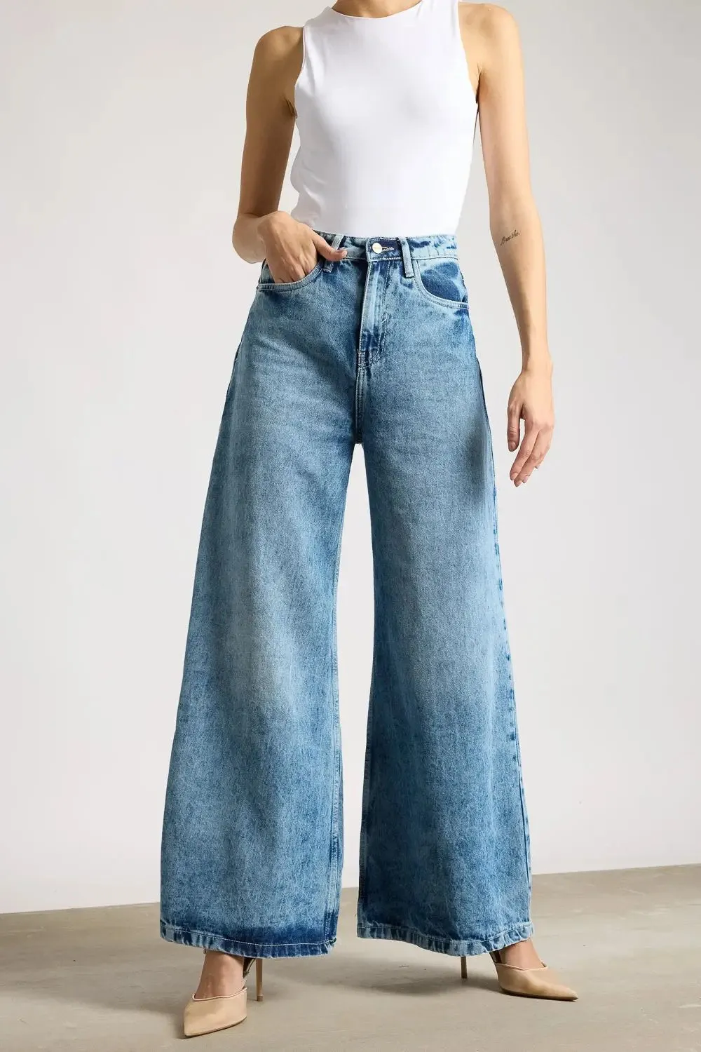 Vintage 90's Wide Flare Jeans