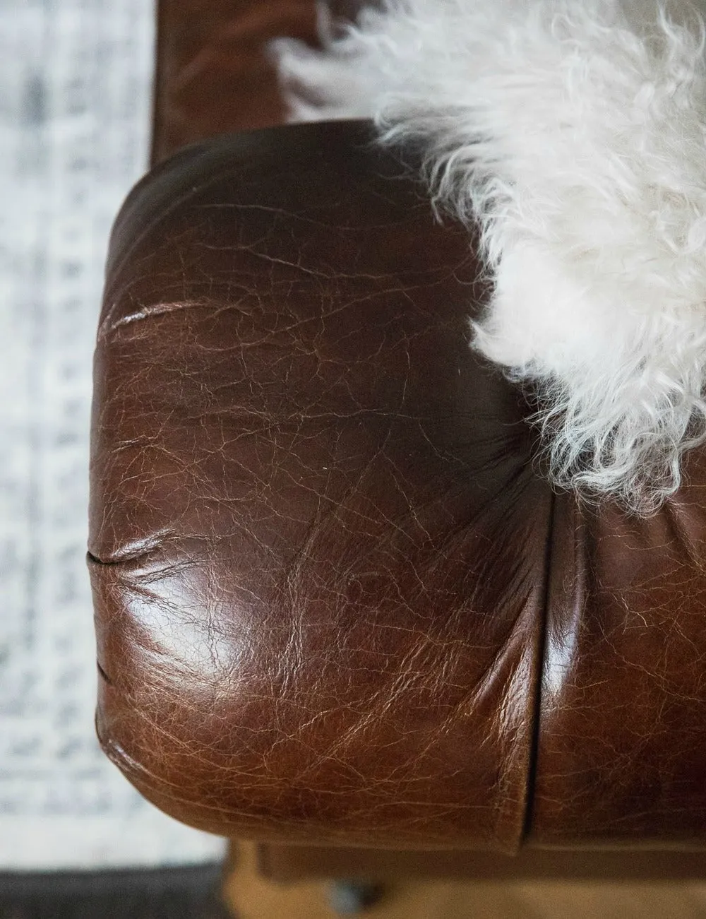 Vintage Leather Chesterfield - 3 Seater