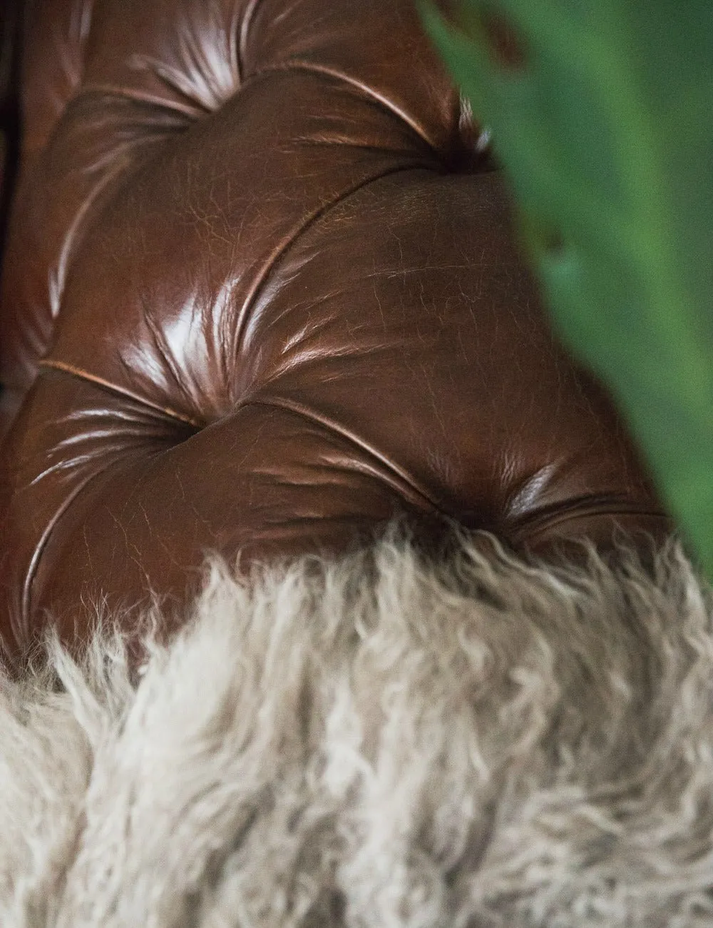 Vintage Leather Chesterfield - 3 Seater