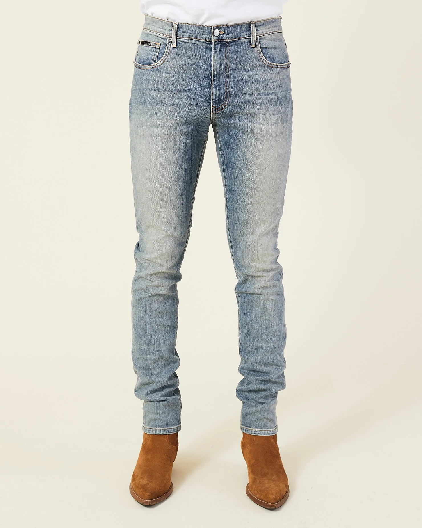 VINTAGE WASH STACKED JEANS