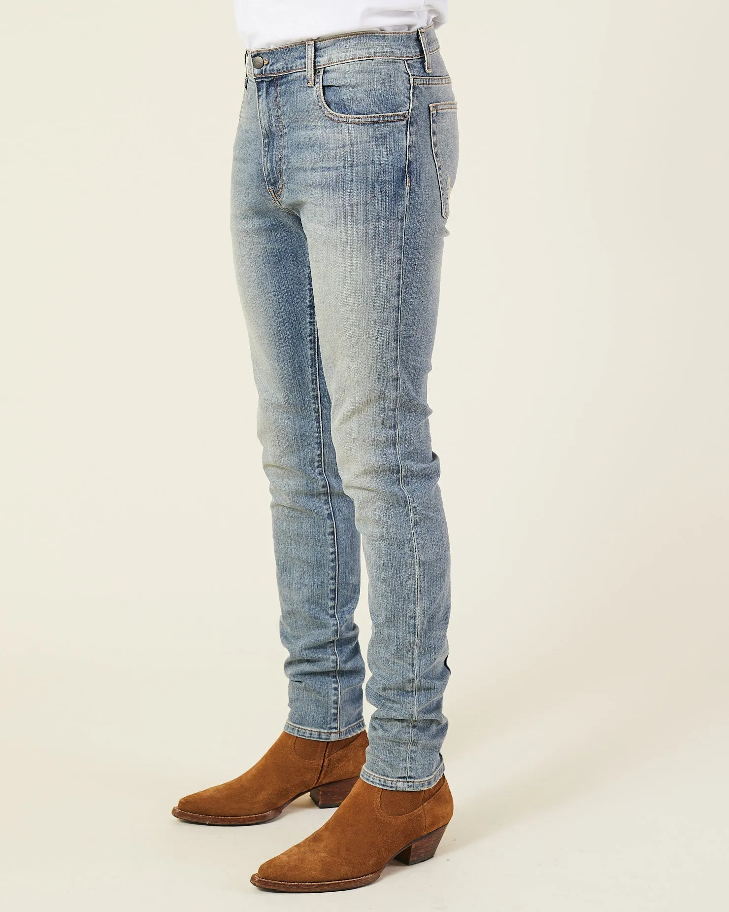 VINTAGE WASH STACKED JEANS