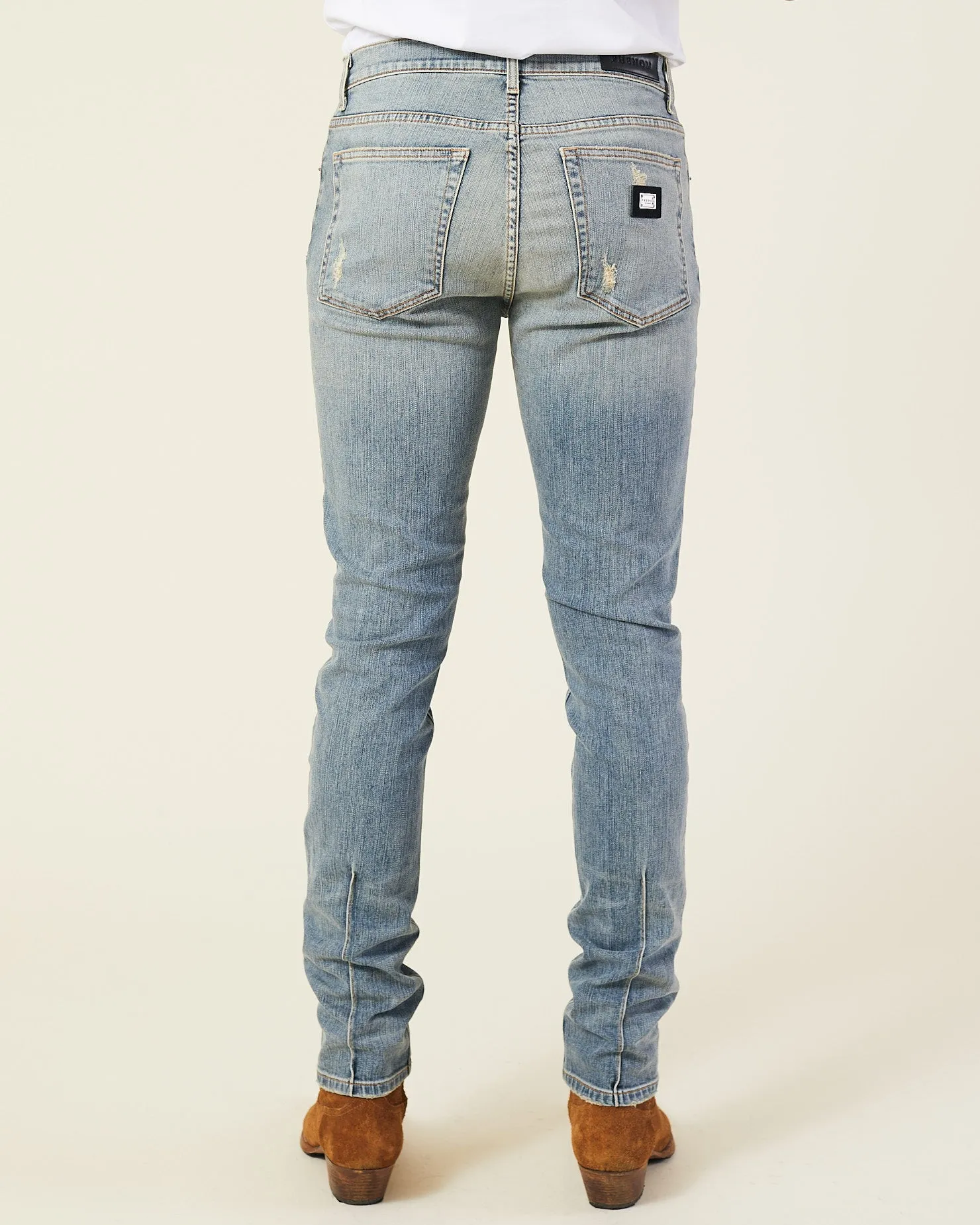 VINTAGE WASH STACKED JEANS