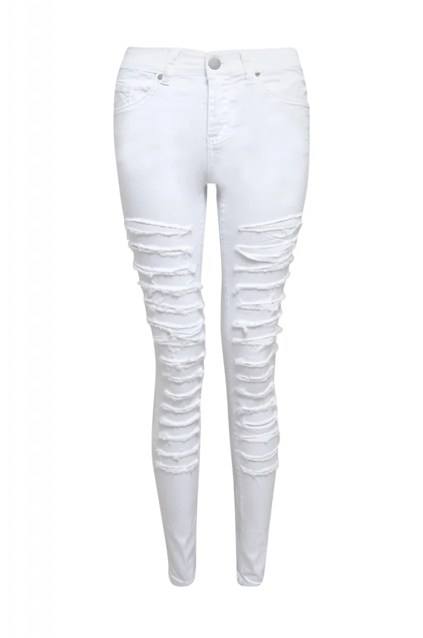 White Ripped Jeans