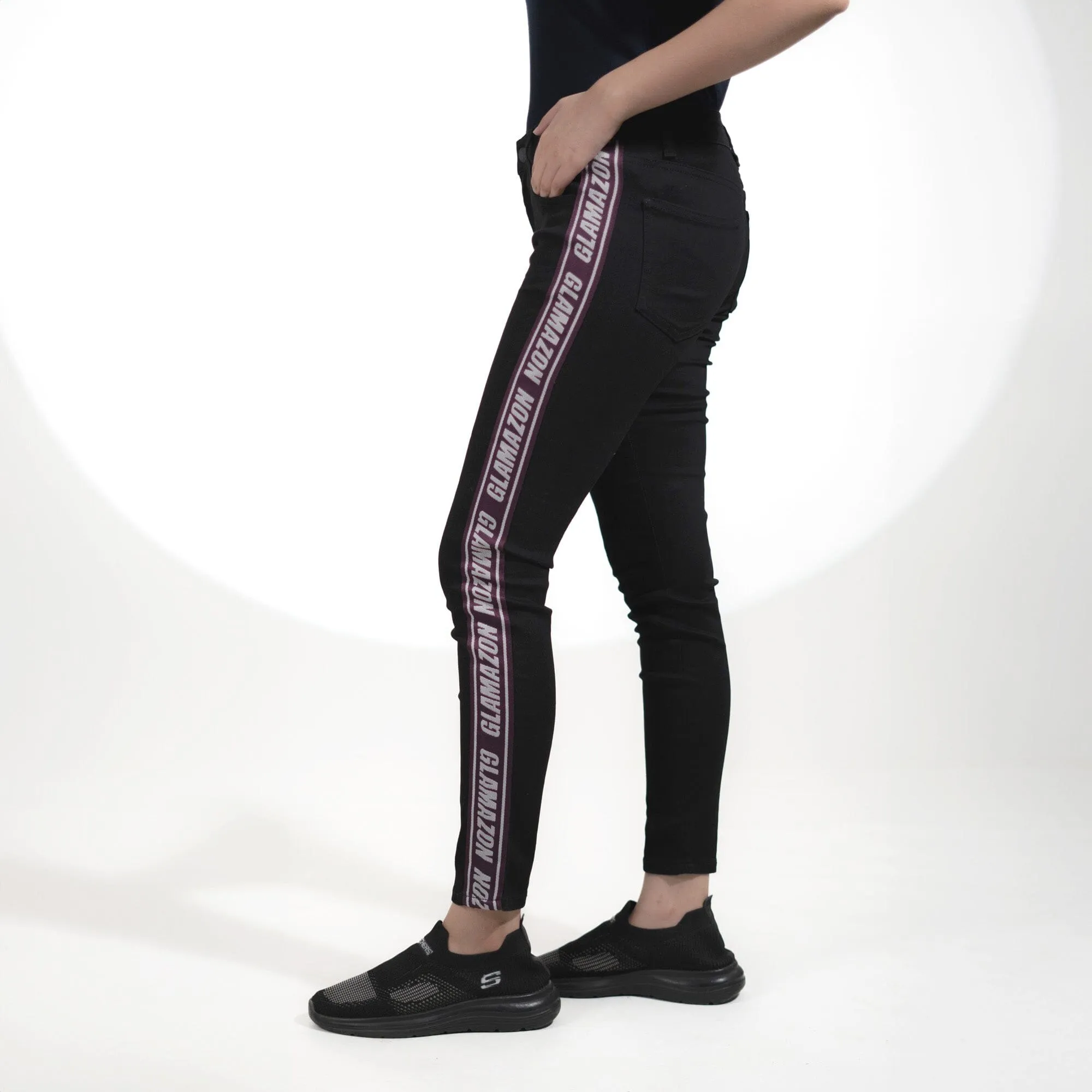 Women's Glamazon Side Panel Skinny Fit Denim