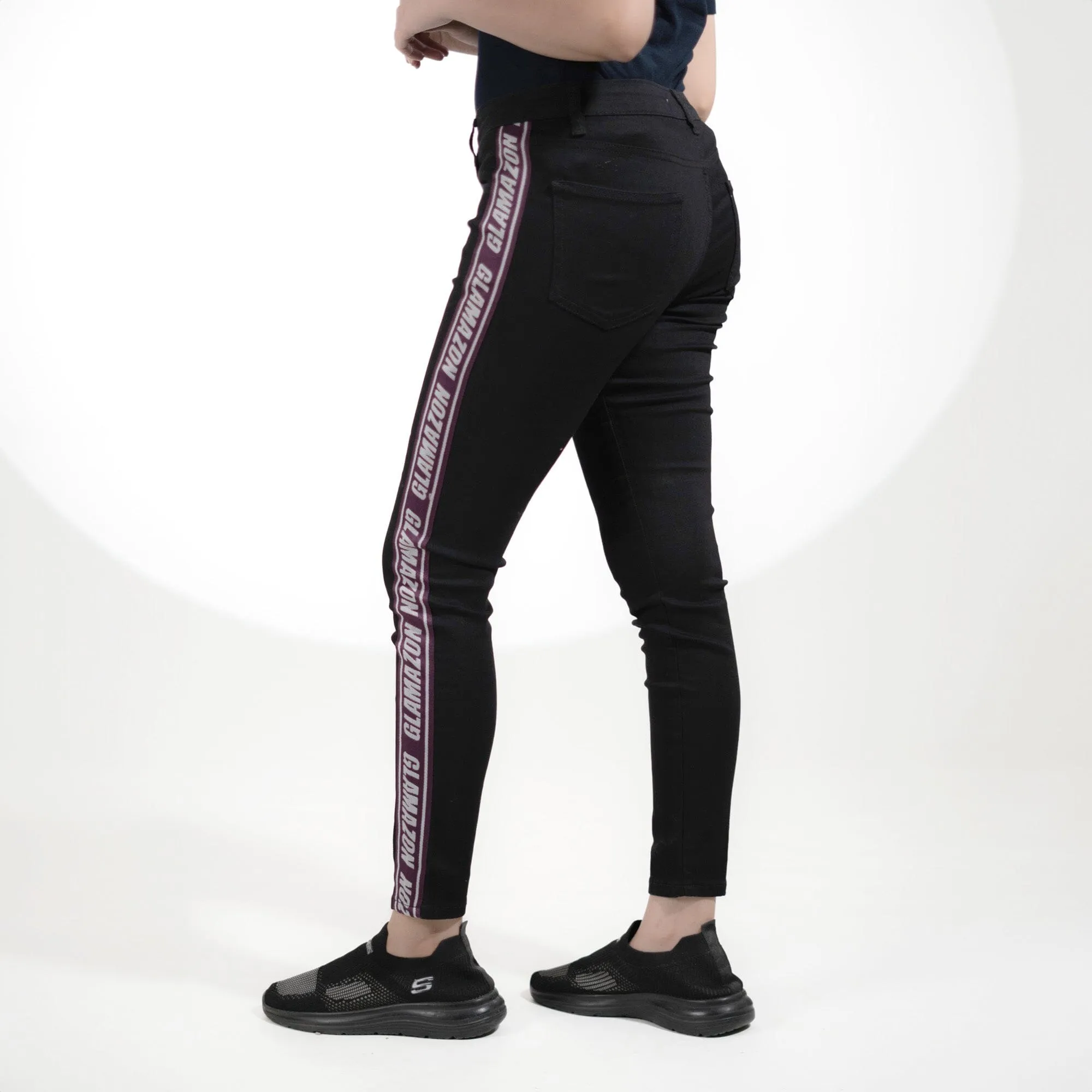 Women's Glamazon Side Panel Skinny Fit Denim