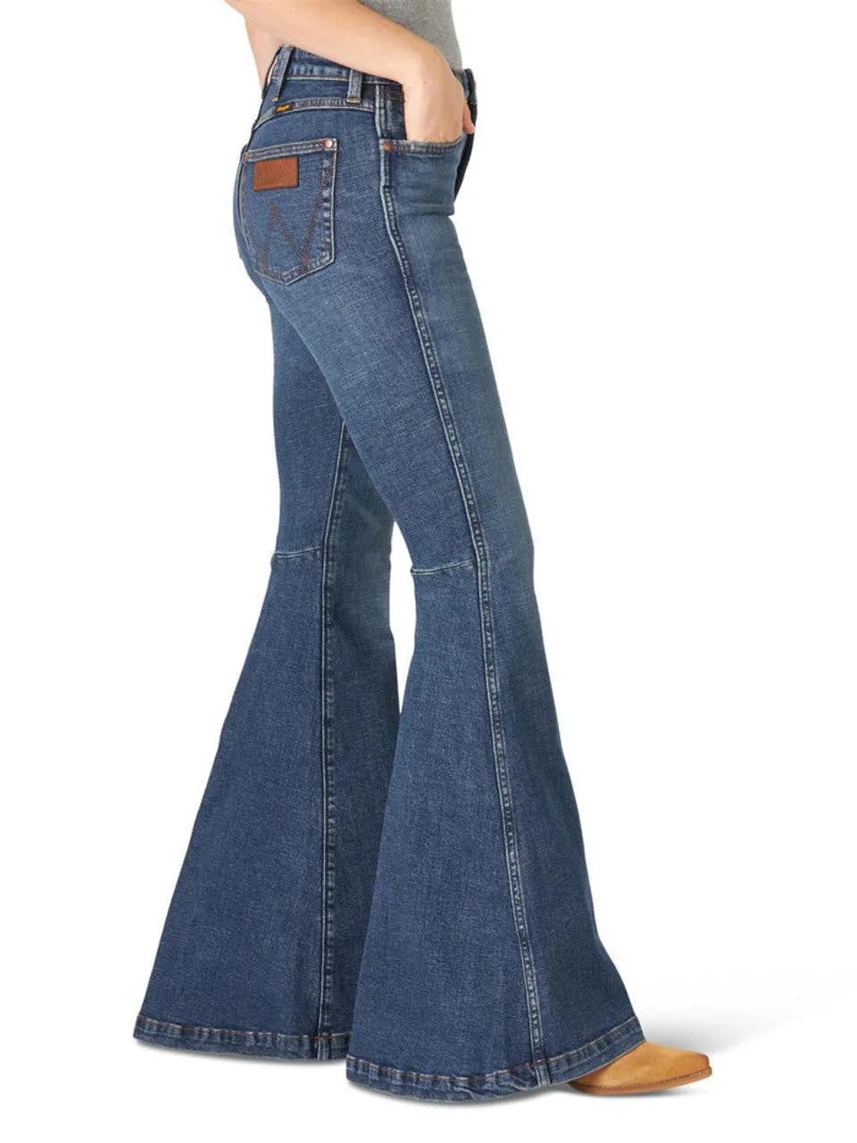 Wrangler Retro Women's High Rise Trumpet Flare Jean- Paige