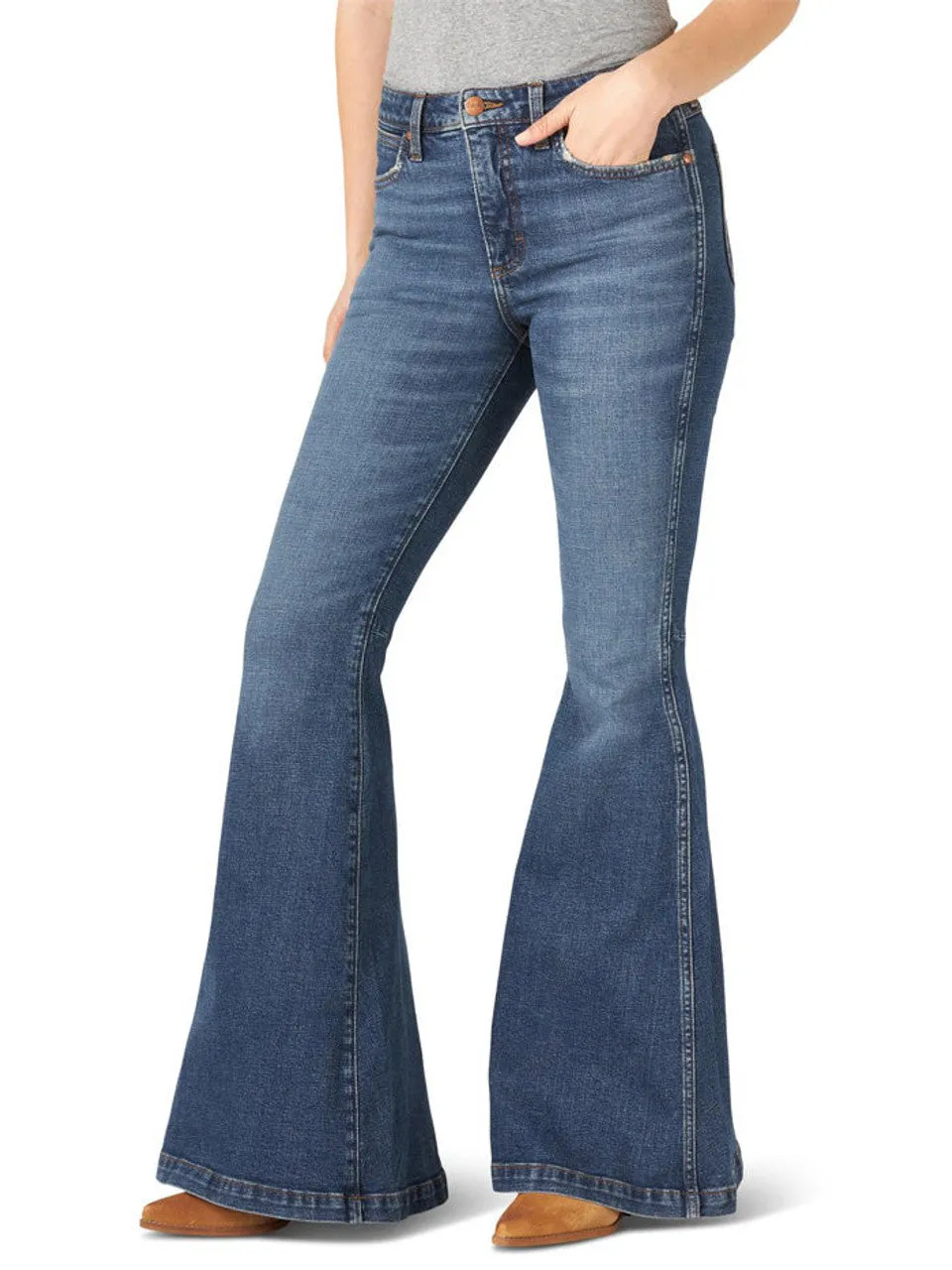 Wrangler Retro Women's High Rise Trumpet Flare Jean- Paige